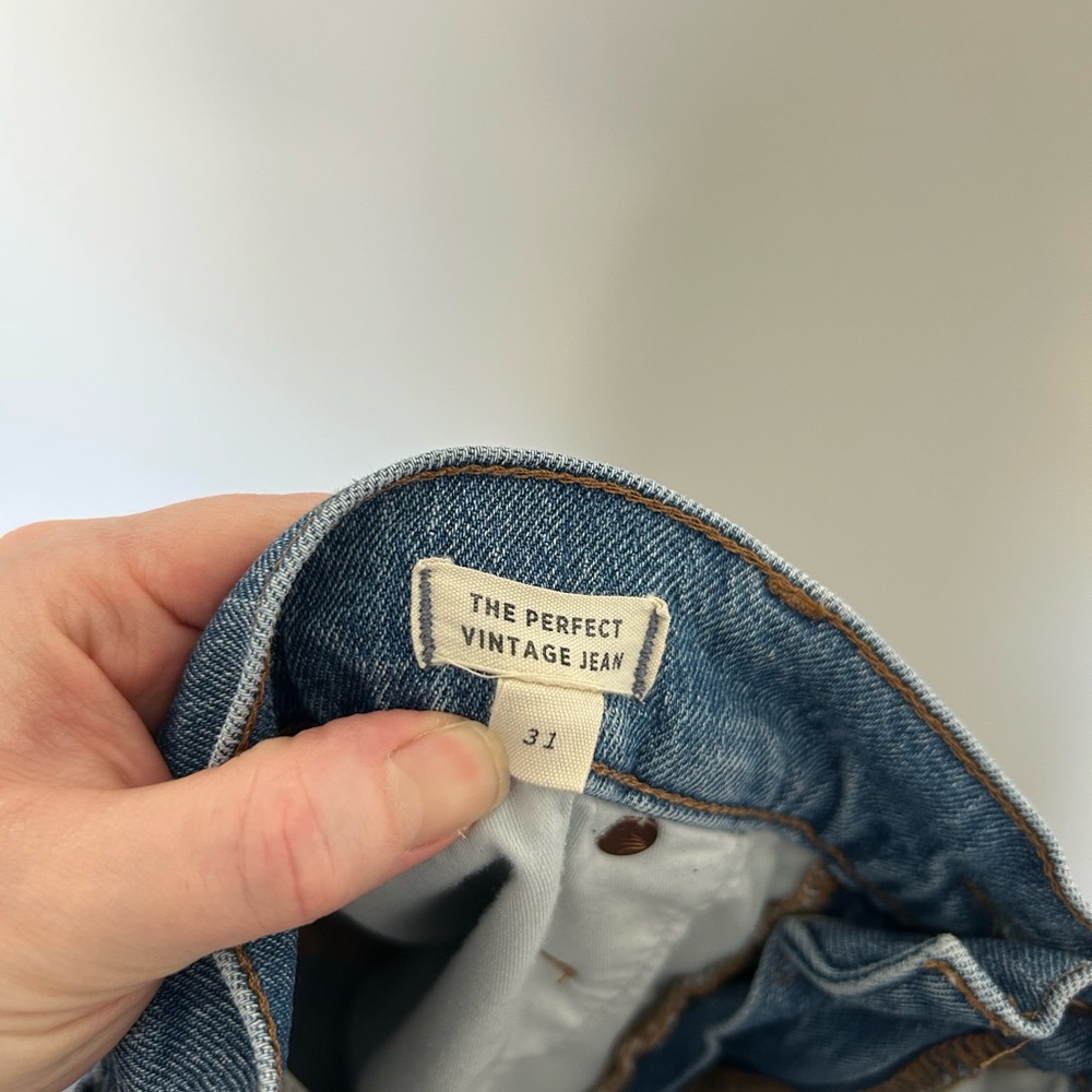 Madewell The Perfect Vintage Jean Medium Wash Size 31 - Picture 7 of 11